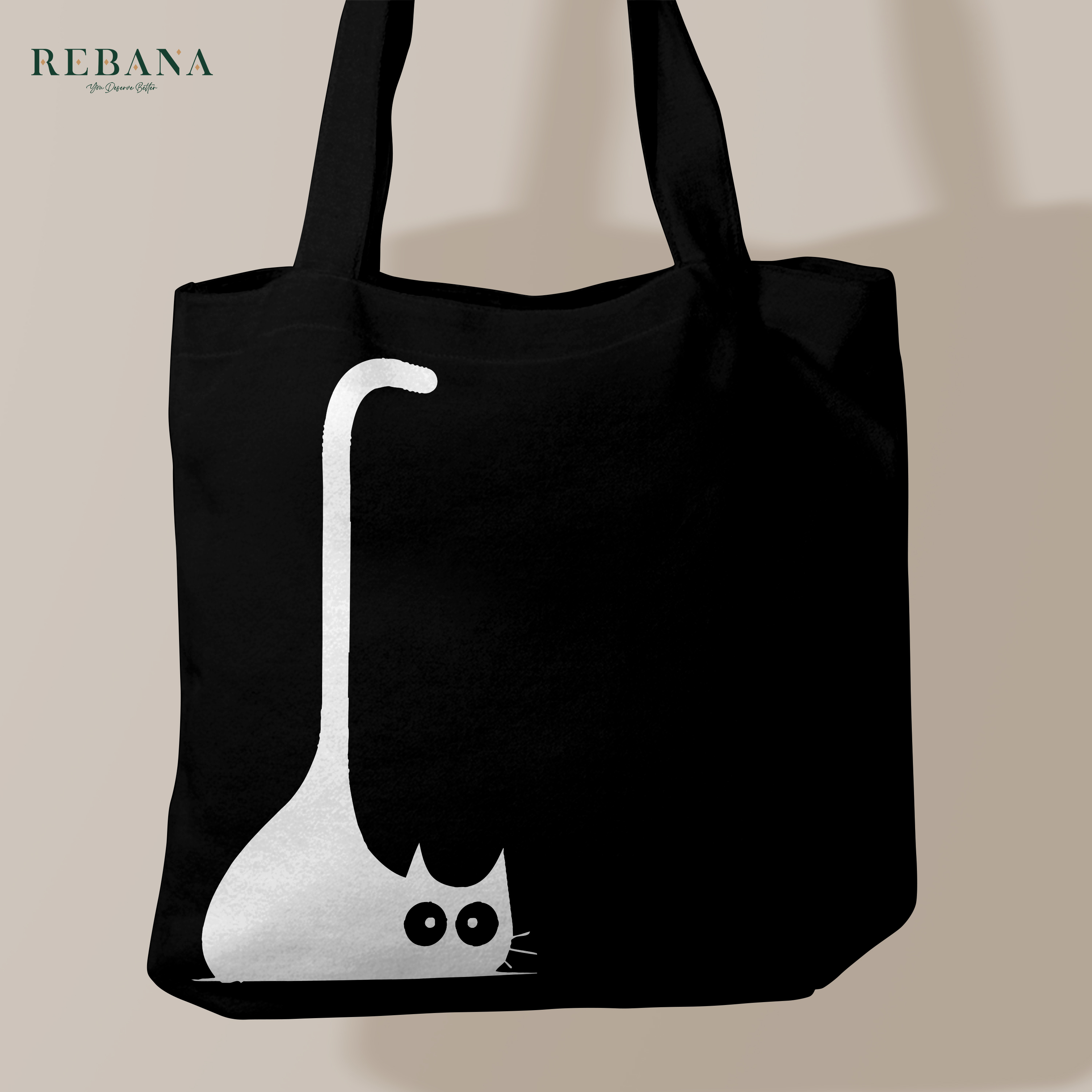 REBANA Canvas Tote Bag | Large Capacity Work & Daily Tote Bag Malaysia 02
