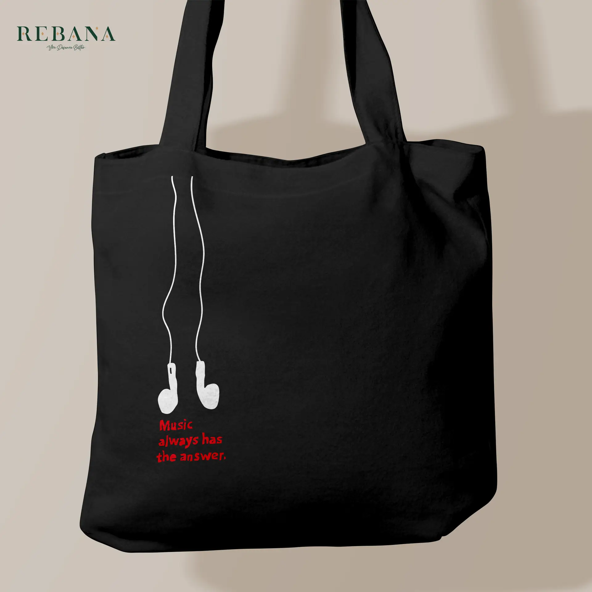 REBANA Canvas Tote Bag | Large Capacity Work & Daily Tote Bag Malaysia 03 - Image 2