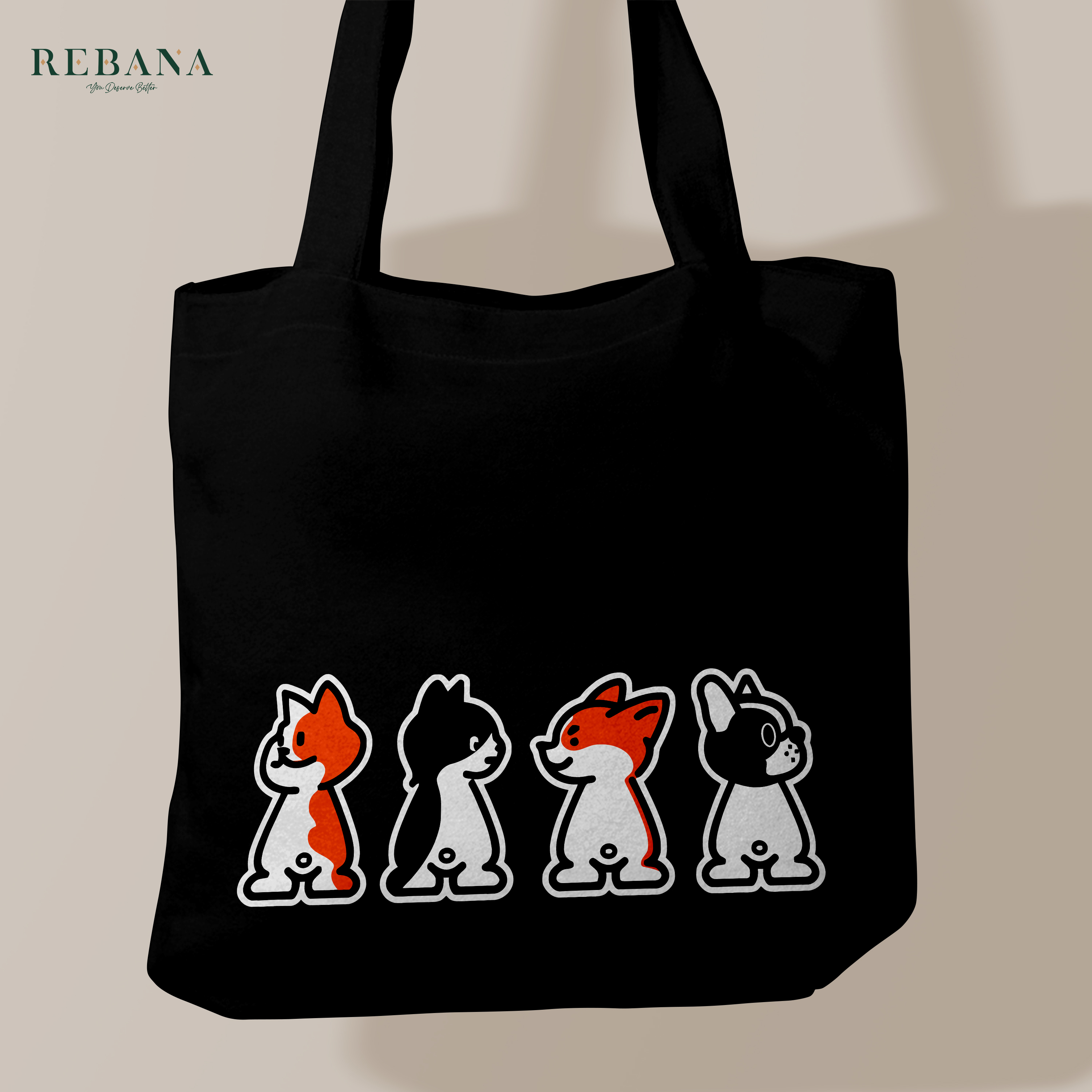 REBANA Canvas Tote Bag | Large Capacity Work & Daily Tote Bag Malaysia 01 - Image 2